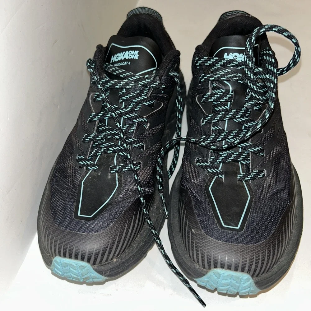 HOKA ONE ONE Speedgoat 4 GoreTex Vibram Running trail sneaker Shoes Women sz 7.5